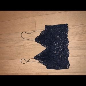 Zara lace crop tank